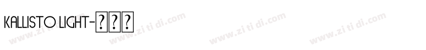 Kallisto Light字体转换